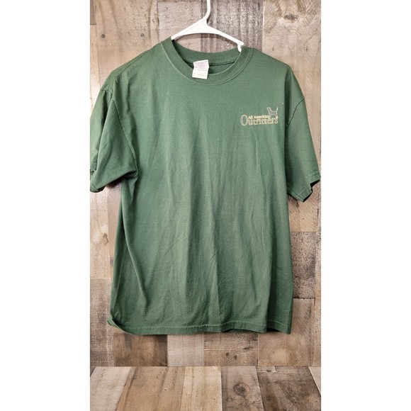 All American OutFitters Catahoula Bay'Em Up Boar Hunter Adult Tee Size Med - Picture 1 of 6